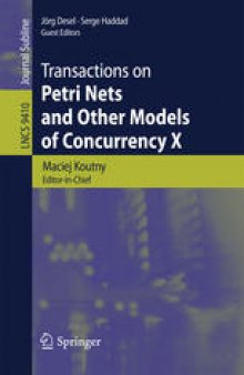 Transactions on Petri Nets and Other Models of Concurrency X