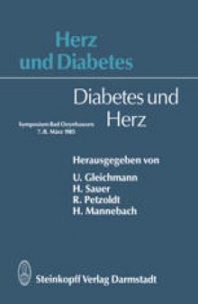 Herz und Diabetes: Diabetes und Herz