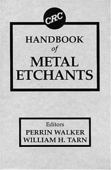 CRC Handbook of Metal Etchants