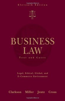 Business Law: Text and Cases  