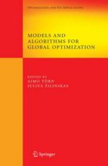 Models and Algorithms for Global Optimization: Essays Dedicated to Antanas Žilinskas on the Occasion of His 60th Birthday