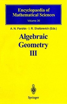 Algebraic geometry 03 Complex algebraic varieties, Algebraic curves and their Jacobians
