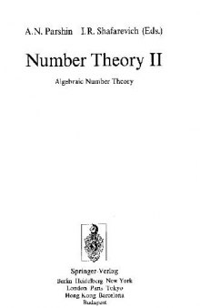 Number Theory 2: Algebraic Number Theory