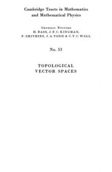 Topological Vector Spaces