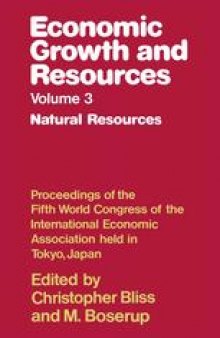 Economic Growth and Resources: Natural Resources