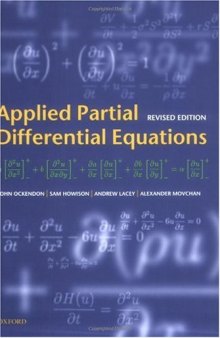 Applied Partial Differential Equations (Oxford Texts in Applied and Engineering Mathematics)
