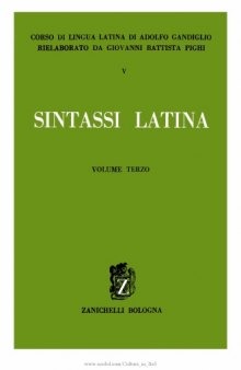 Corso di lingua latina: sintassi latina