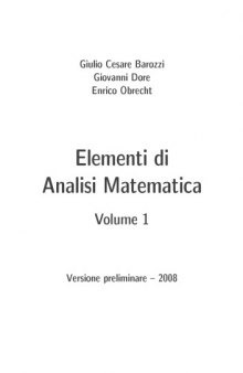 Elementi di Analisi Matematica