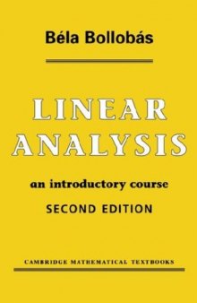 Linear analysis: An introductory course