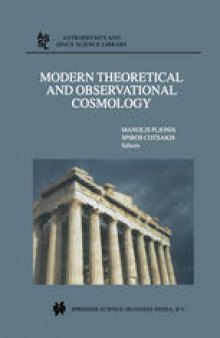 Modern Theoretical and Observational Cosmology: Proceedings of the 2nd Hellenic Cosmology Meeting, held in the National Observatory of Athens , Penteli, 19–20 April 2001