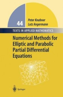 Numerical Methods for Elliptic and Parabolic Partial Differential Equations 