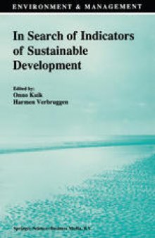 In Search of Indicators of Sustainable Development