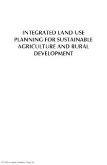Integrated land use planning for sustainable agriculture and rural development