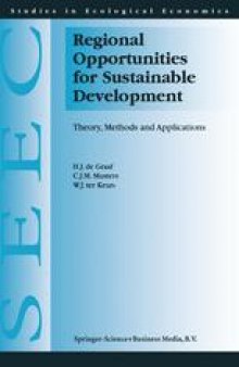 Regional Opportunities for Sustainable Development: Theory, Methods, and Applications