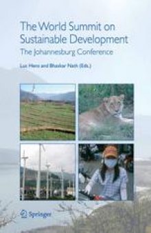 The World Summit on Sustainable Development: The Johannesburg Conference