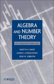 Algebra and number theory. An integrated approach