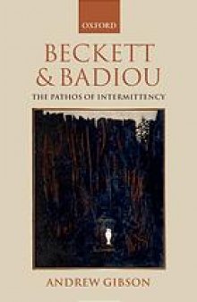Beckett and Badiou : the pathos of intermittency