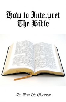 How to Interpret The Bible
