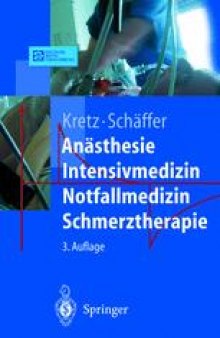 Anasthesie Intensivmedizin Notfallmedizin Schmerztherapie