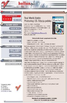 Real World Adobe Photoshop Cs Edycja Polska - (Rwapcs) Helion Onepress Free Ebook Darmowy Ebook