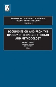 Research in the History of Economic Thought and Methodology, Volume 26C