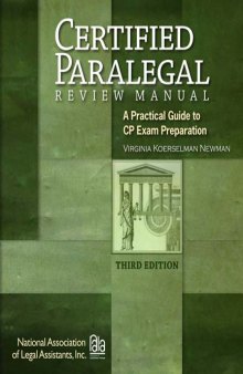 Certified paralegal review manual : a practical guide to CP exam preparation