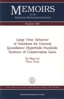 Large Time Behavior of Solutions for General Quasilinear Hyperbolic-Parabolic Systems of Conservation Laws