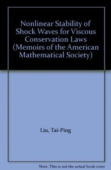 328 Nonlinear Stability of Shock Waves for Viscous Conservation Laws