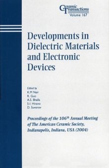 Developments in Dielectric Materials and Electronic Devices, Volume 167