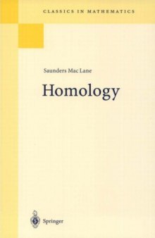 Homology (Classics in Mathematics)