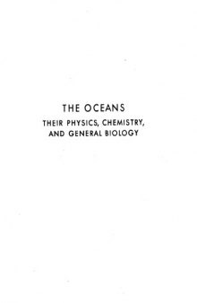 The oceans, their physics, chemistry, and general biology