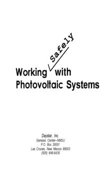 Working safely with photovoltaic systems