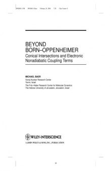 Beyond Born-Oppenheimer : conical intersections and electronic nonadiabatic coupling terms