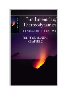 Fundamentals of Thermodynamics 7th Edition Solution Manual 