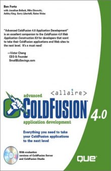 Advanced ColdFusion 4.0 application development