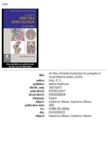 An Atlas of Erectile Dysfunction, Second Edition (Encyclopedia of Visual Medicine)