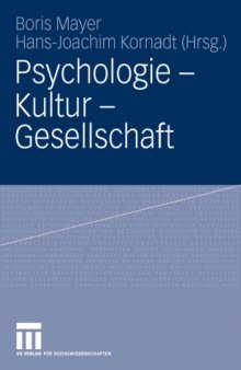 Psychologie - Kultur - Gesellschaft