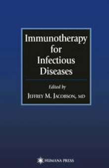 Immunotherapy for Infectious Diseases