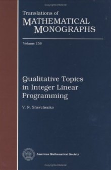 Qualitative Topics in Integer Linear Programming