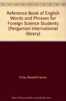 A Reference Book of English Words and Phrases for Foreign Science Students