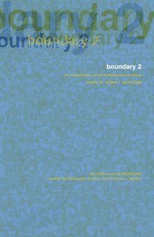The Sixties and the World Event (Boundary 2: An International Journal of Literature and Culture)