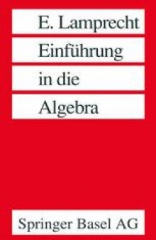 Einführung in die Algebra