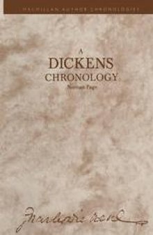 A Dickens Chronology