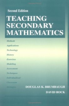 Teaching secondary mathematics, Volume 1