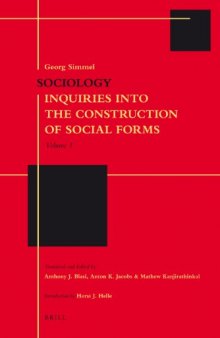 Sociology: Inquiries into the Construction of Social Forms, 2 volume set