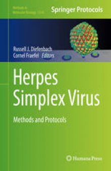 Herpes Simplex Virus: Methods and Protocols