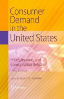 Consumer Demand in the United States: Prices, Income, and Consumption Behavior