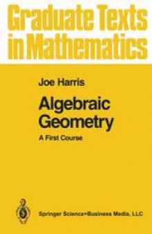 Algebraic Geometry: A First Course