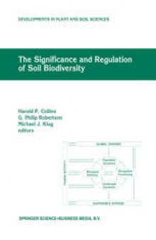 The Significance and Regulation of Soil Biodiversity: Proceedings of the International Symposium on Soil Biodiversity, held at Michigan State University, East Lansing, May 3–6, 1993