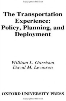 Transportation Experience: Policy, Planning, and Deployment